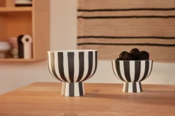 OYOY Toppu bowl Ø15 cm, Black-white BlackWhite Clearance