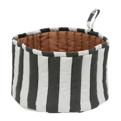 OYOY Toppu bread basket Ø24 cm, Black-white -taupe WhiteBlack Outlet