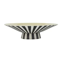 OYOY Toppu centerpiece low Ø39x10,5 cm, Vanilla-black-white WhiteBlack Online