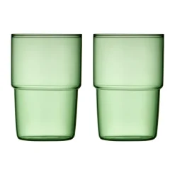 Lyngby Glas Torino drinking glass 40 cl 2-pack, Green Clearance