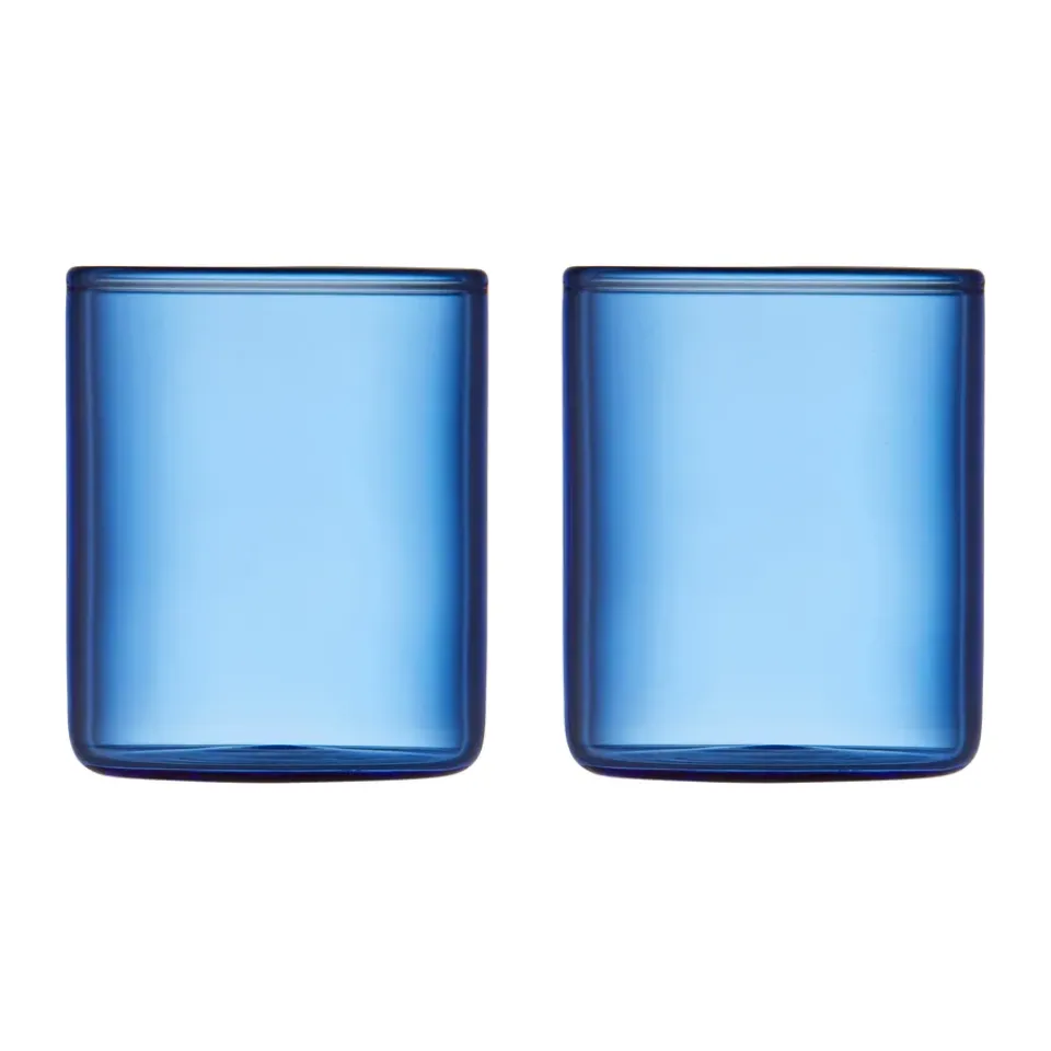 Lyngby Glas Torino shotglass 6 cl 2-pack, Blue