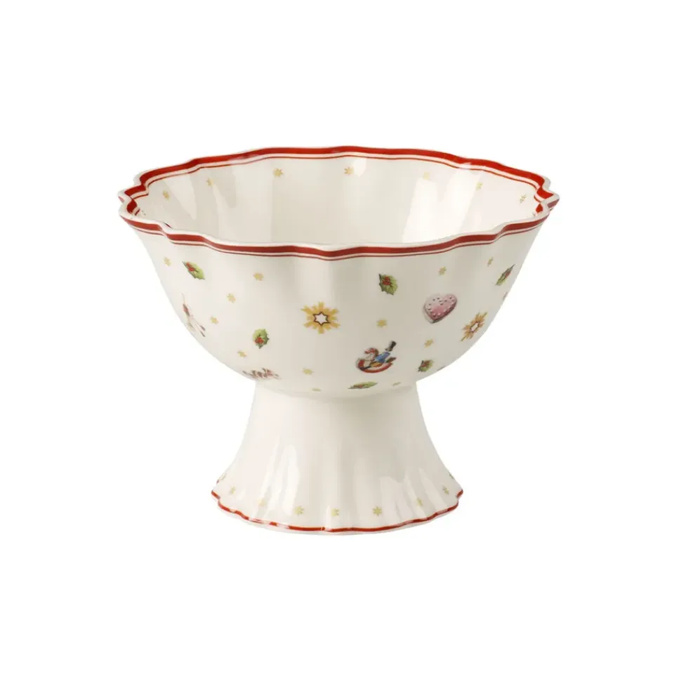 Villeroy & Boch Toy's Delight bowl on foot 33 cl, White-red WhiteRed Clearance