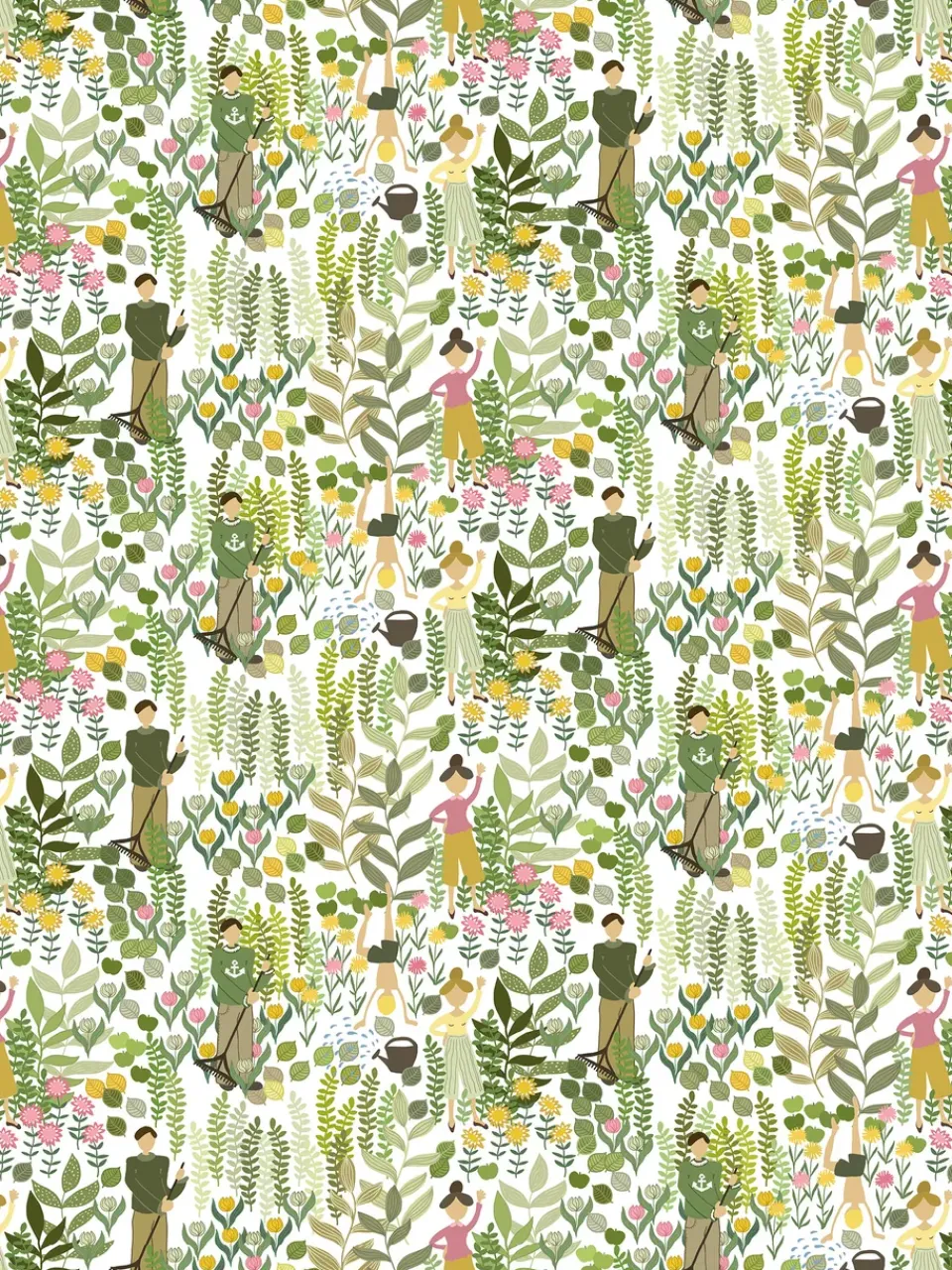 Arvidssons Textil Trädgård oilcloth, Green Outlet