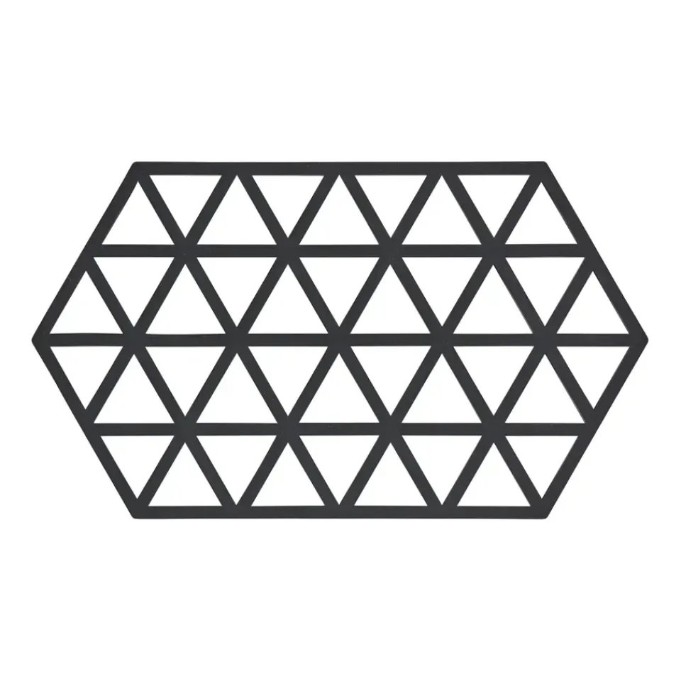 Zone Denmark Triangles trivet 14x24 cm, Black
