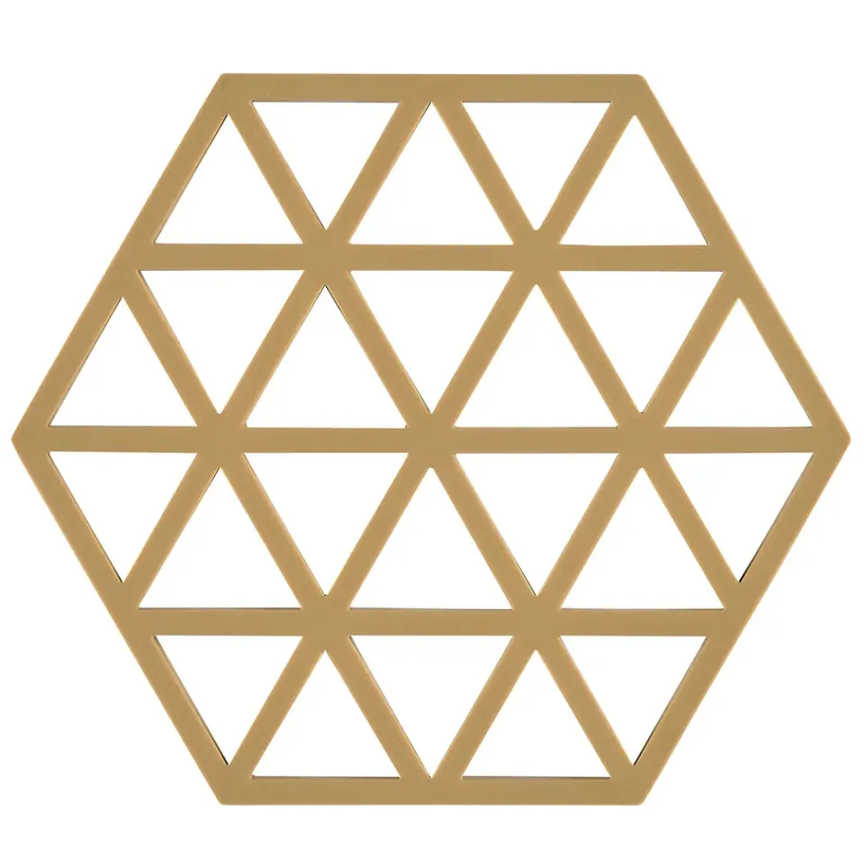 Zone Denmark Triangles trivet 14x16 cm, khaki Beige