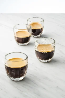 La Rochère Troquet espresso glass 10 cl 4 pieces, Clear Transparent New