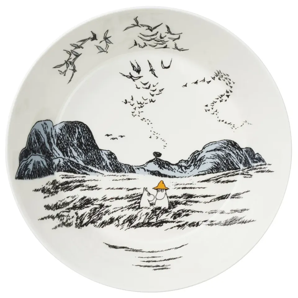 Moomin Arabia True to it's origins Moomin serving bowl, 23 cm GreyBlack Best