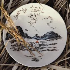 Moomin Arabia True to it's origins Moomin serving bowl, 23 cm GreyBlack Best