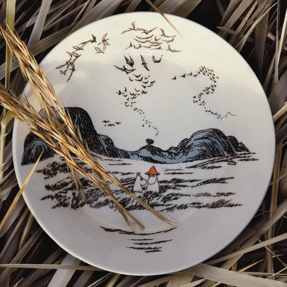 Moomin Arabia True to it's origins Moomin serving bowl, 23 cm GreyBlack Best