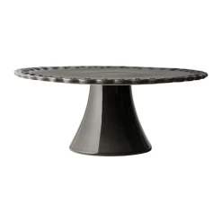 PotteryJo Tulipa cake plate Ø30 cm, Almost Black Discount