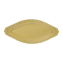 PotteryJo Tulipa oval saucer 20x45 cm, Pale Moon Yellow Best