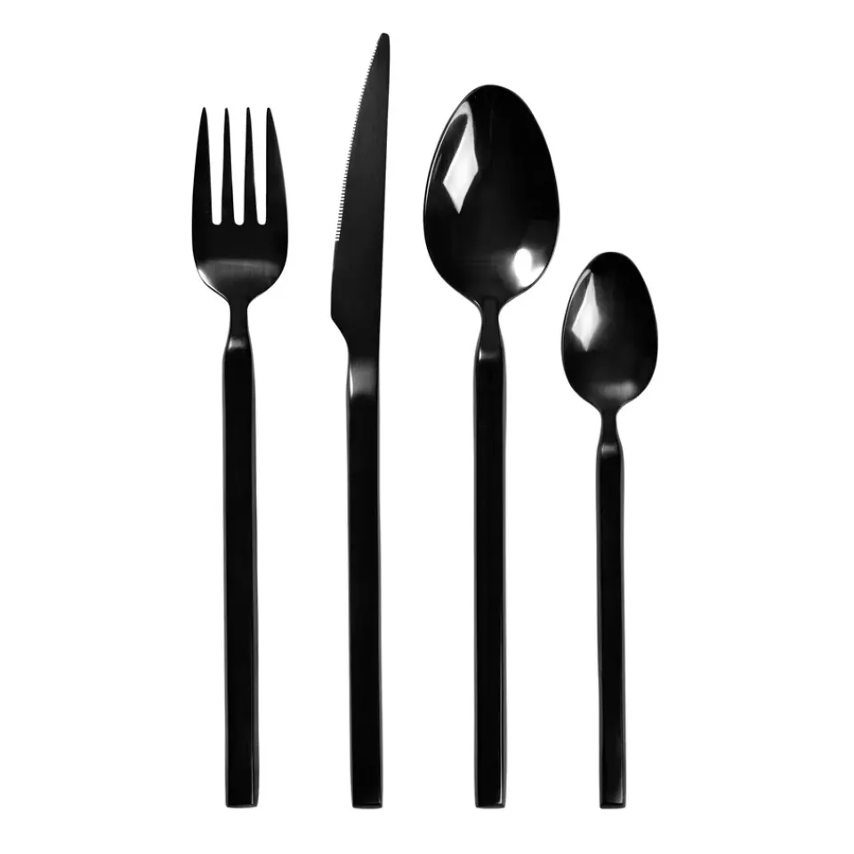 Broste Copenhagen Tvis cutlery set 16 pieces, Black Discount