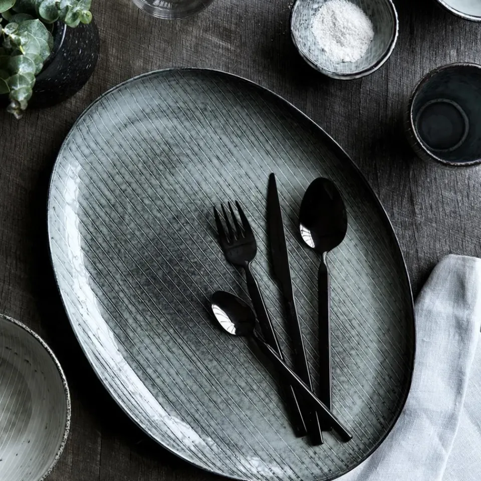 Broste Copenhagen Tvis cutlery set 16 pieces, Black Discount