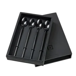Broste Copenhagen Tvis long spoons 4-pack, Black Hot