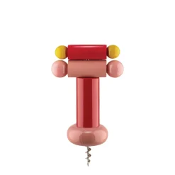 Alessi Twergi cork screw opener, Red RedPink