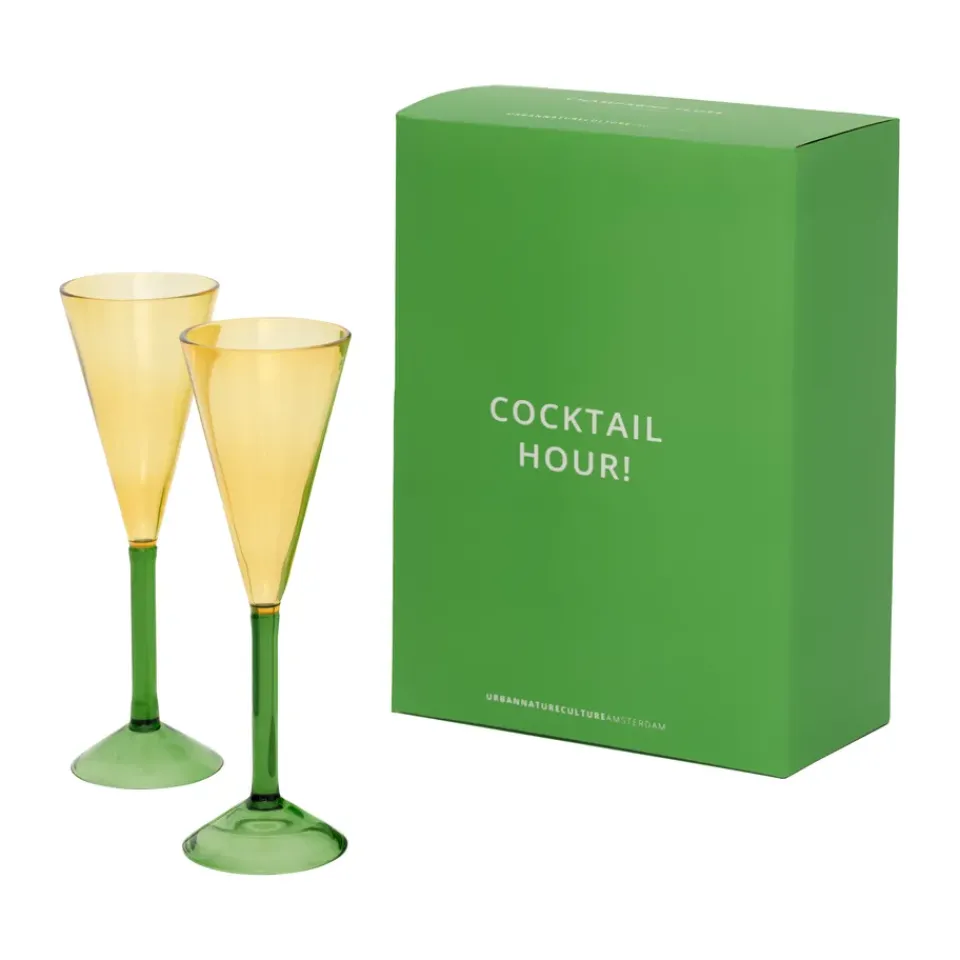 URBAN NATURE CULTURE gift set champagne glasses 2-pack, Pink New