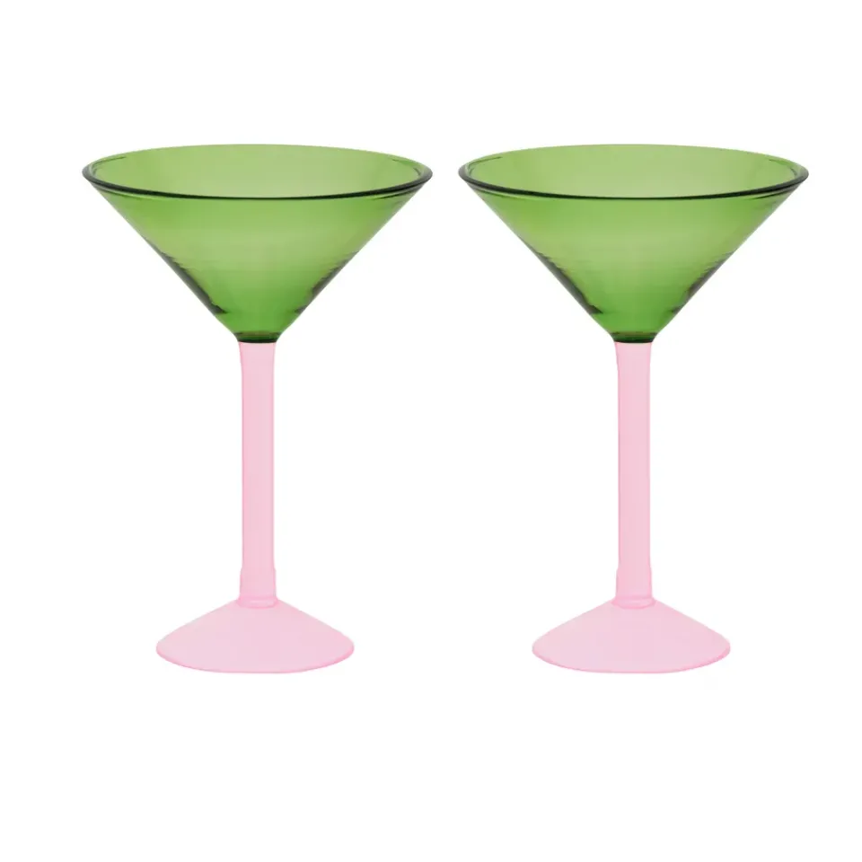 URBAN NATURE CULTURE gift set martini glasses 2-pack, Green Outlet