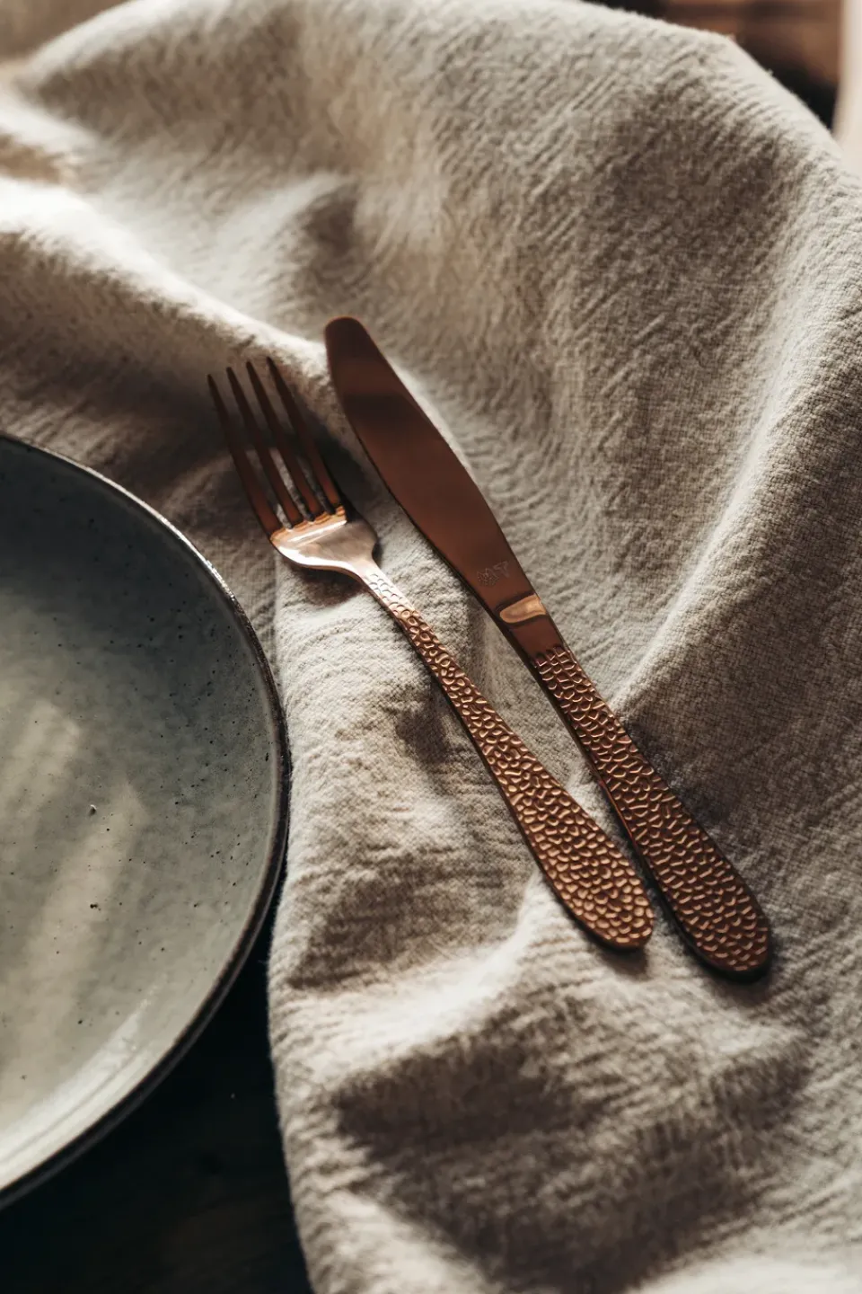 Vargen & Thor cutlery 16 pieces, Fenix. copper Gold-coloured Clearance
