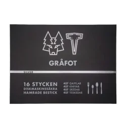 Vargen & Thor cutlery 16 pieces, greyfoot. silver Silver-coloured Clearance