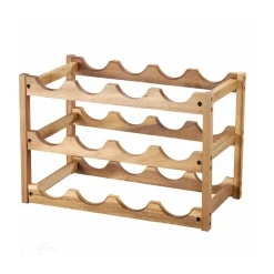 Dorre Varo wine rack 12 bottles, Acacia Brown Best