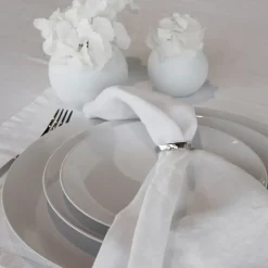 Himla Vasa napkin ring 4-pack, silver Silver-coloured Hot