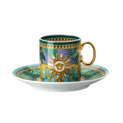 Versace Jungle Animalier espresso cup with saucer, Multi Best