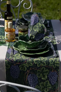 Ekelund Linneväveri Vine table runner 35x120 cm, Green Best