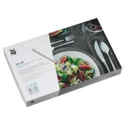 WMF Virginia cromargan cutlery half matte, 30 pieces Silver-coloured New