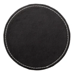 Dorre Visby coaster Ø10 cm 6-pack, Black