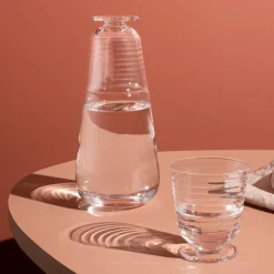 Kosta Boda Viva carafe with glass, Clear Transparent Clearance