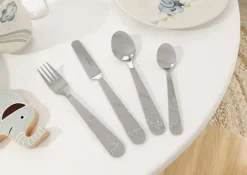 Villeroy & Boch Walk like an Elephant children's cutlery 4 pieces, Stainless steel Silver-coloured Sale