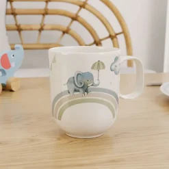Villeroy & Boch Walk like an Elephant children's mug L 28 cl, Multi Blue New