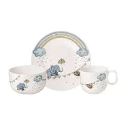 Villeroy & Boch Walk like an Elephant children's tableware set, 3 pieces Blue Hot