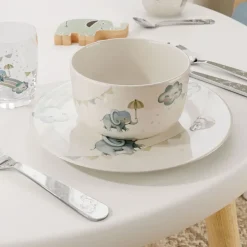 Villeroy & Boch Walk like an Elephant muesli bowl Ø13 cm, Multi Blue New