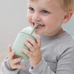 Done by deer Wally mug with peekaboo straw 2-pack., Green