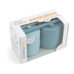 Done by deer Wally mug with peekaboo straw 2-pack., Blue Best
