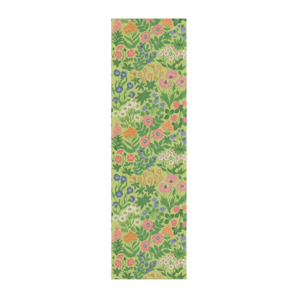 Ekelund Linneväveri Wildflowers table runner 35x120 cm, Green