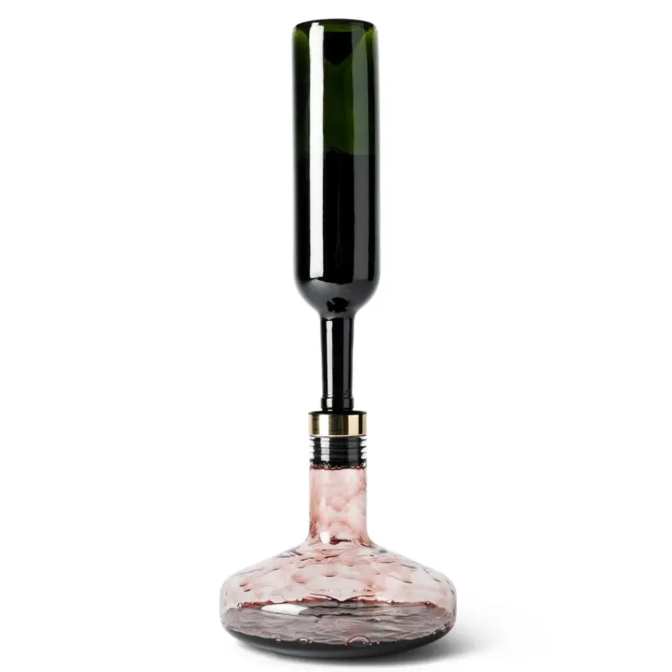 Audo Copenhagen Wine breather deluxe, gold Transparent