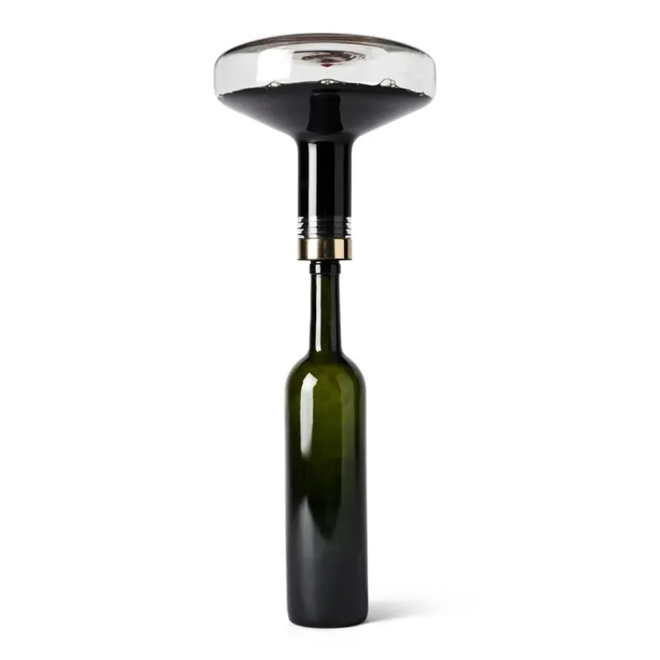 Audo Copenhagen Wine breather deluxe, gold Transparent