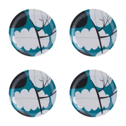 Åry Home Winter Tree coaster 4-pack, ø 11 cm BlueMultiWhite New
