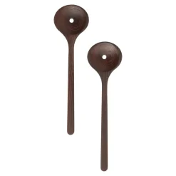 MUUBS Yami salad servers 30 cm 2-pack, Brown