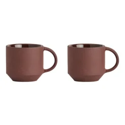 OYOY Yuka espresso cup 2-pack, Dark Brown Clearance