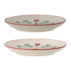 Bloomingville Yule plate Ø16 cm 2-pack, White Sale