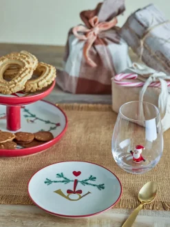 Bloomingville Yule plate Ø16 cm 2-pack, White Sale