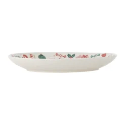 Bloomingville Yule serving platter Ø28 cm, Natural red Beige New