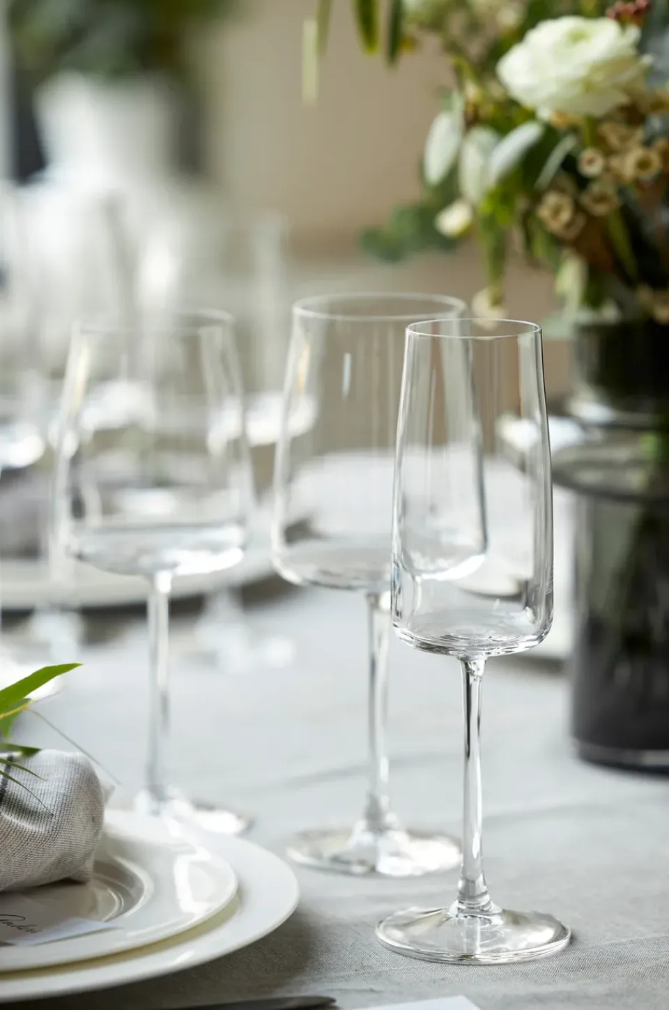 Lyngby Glas Zero champagne glass 30 cl 4-pack, Crystal Transparent Outlet