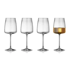 Lyngby Glas Zero white wine glass 43 cl 4-pack, Crystal Transparent Outlet