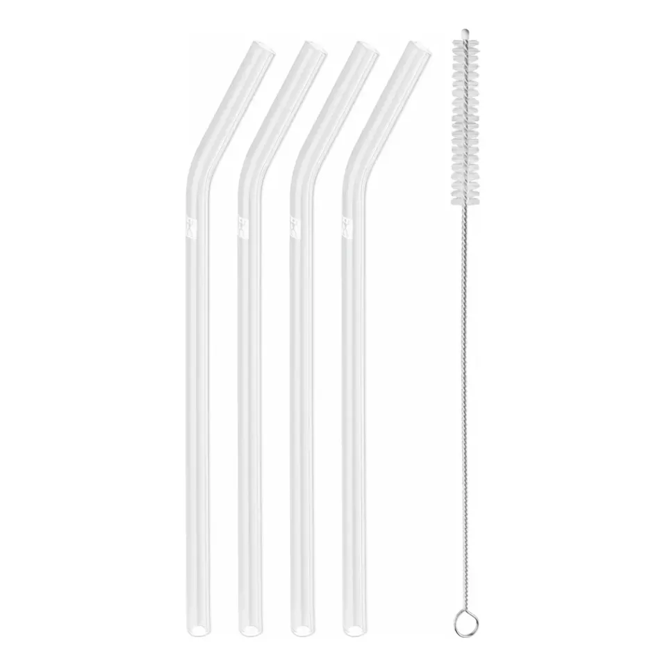 Zwilling Sorrento straws with bend 4-pack, Clear Transparent Sale