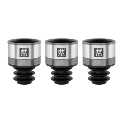 Zwilling Vacuum Wine Stopper 3-Pack, Stainless steel Grey Discount